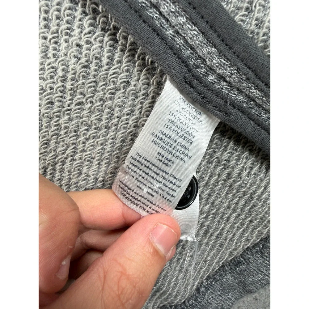 Faherty Inlet Knit Blazer Mens XL Gray Cotton Casual Sport Jacket Preppy